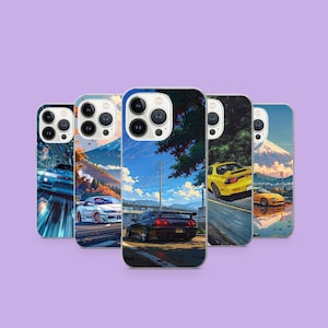 Funda para teléfono JDM Tuner Racing Cover para iPhone 17Pro, 16, 15, 14, 13, 12, Samsung S26, S25, S24, S23Fe, S22, A16, A26, A56, Pixel 10, 9Pro