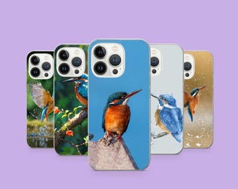 Eisvogel Handyhülle Vogel Cover Für iPhone 17Pro, 16, 15, 14, 13, 12, Samsung S26, S25, S24, S23Fe, A16, A26, A56, Pixel 10, 9Pro