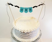 Birthday Cake Topper Banner First Birthday Boy Birthday Mini Banner One Year Old Boy