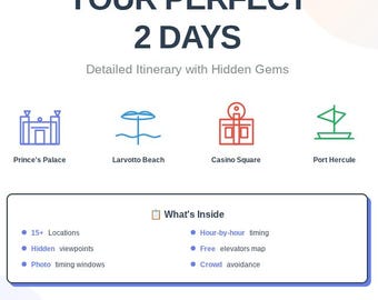 Mónaco: El itinerario antiturístico de 2 días / Optimización de fotos, miradores ocultos y el mapa "secreto" de atajos en ascensor / Escapadas ingeniosas