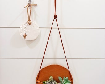 Saguaro cactus wall hanging, boho cactus wall art decor, clay white gold hanging, ornament, unique home decor, southwest decor, desert decor