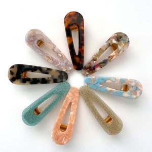 Resin Hair Clips, alligator clips, hair accessories, stocking stuffer, hair clip set, beauty, little girl gift, hair gifts, hair jewelry
