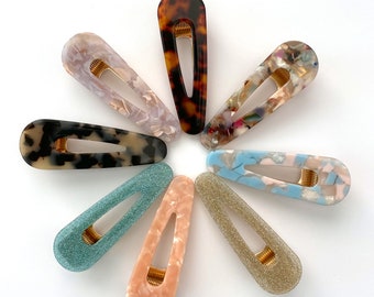 Resin Hair Clips, alligator clips, hair accessories, stocking stuffer, hair clip set, beauty, little girl gift, hair gifts, hair jewelry