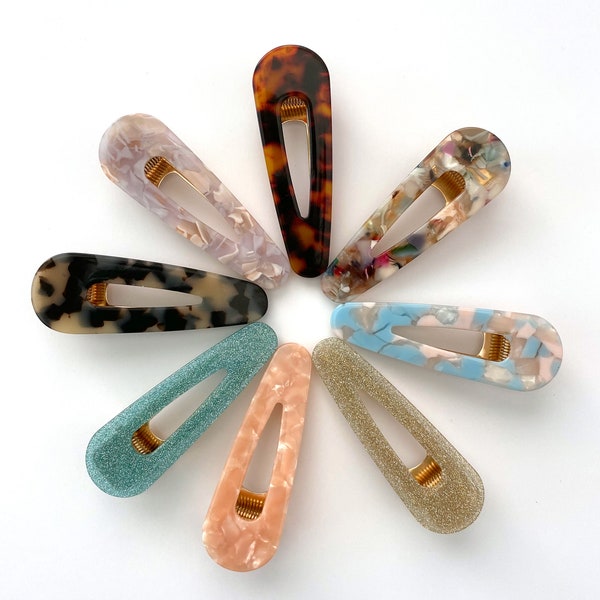 Resin Hair Clips, alligator clips, hair accessories, stocking stuffer, hair clip set, beauty, little girl gift, hair gifts, hair jewelry