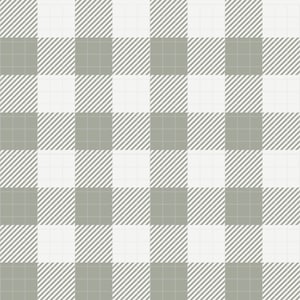 May include: A seamless pattern featuring a classic gingham design. The pattern consists of alternating squares in a soft, muted green and white. Diagonal lines create a textured effect within the green squares, adding visual interest to the overall design.