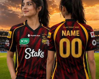 Personalized TKR Trinbago Knight Riders 2026 Women's Cricket Jersey Custom CPL Fan Shirt