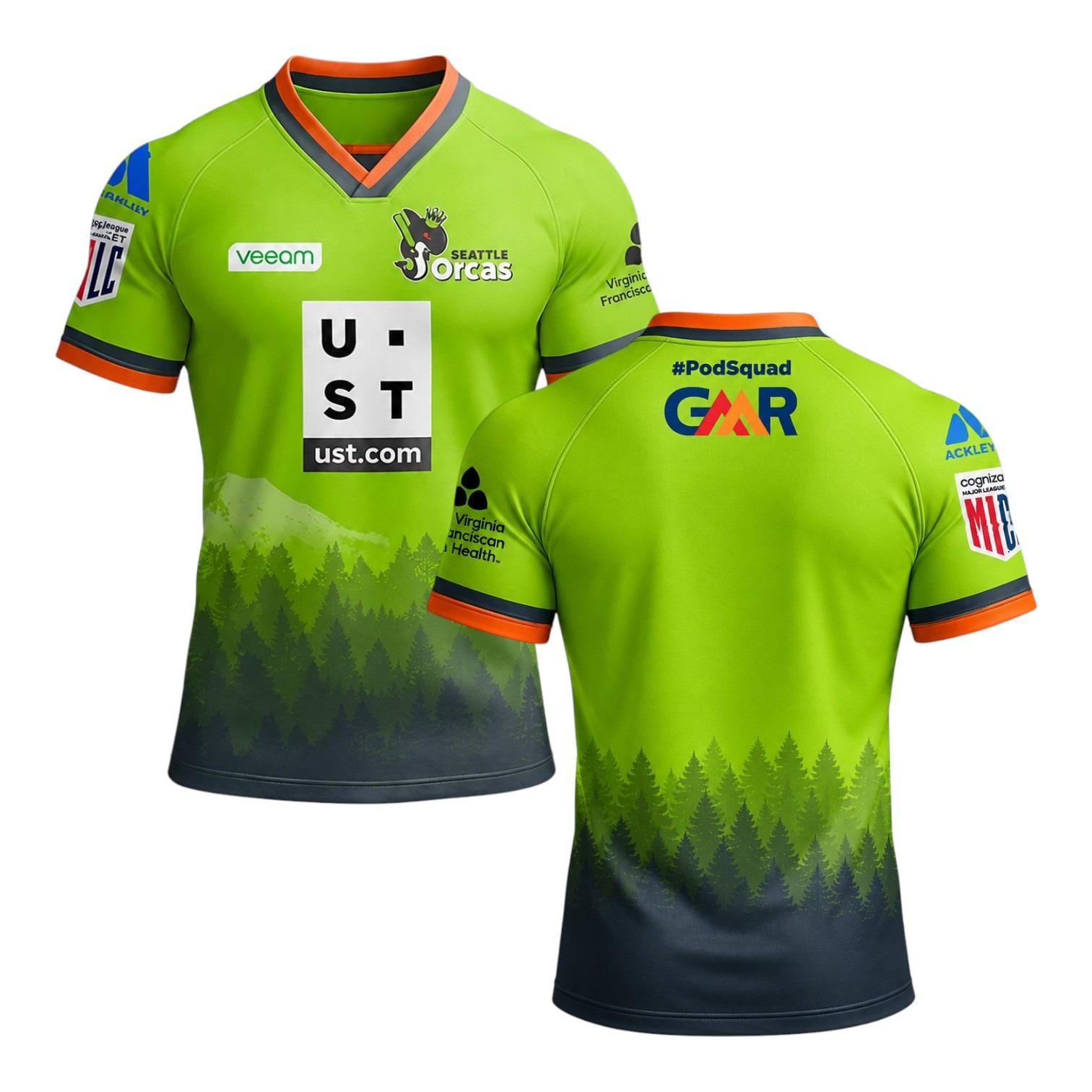Seattle Orcas 2026 Major Cricket League Jersey – Fan Edition