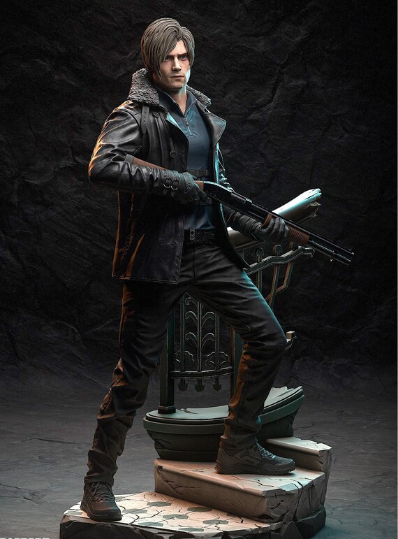 Leon Scott Kennedy Figure | Resident Evil Requiem Statue | Horror Game Collectible | 20–40 cm | Painted & Unpainted