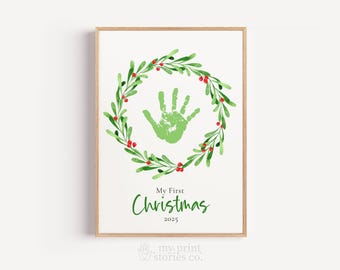 私の初めてのクリスマス / リース / 手形足形 / 初めてのクリスマス