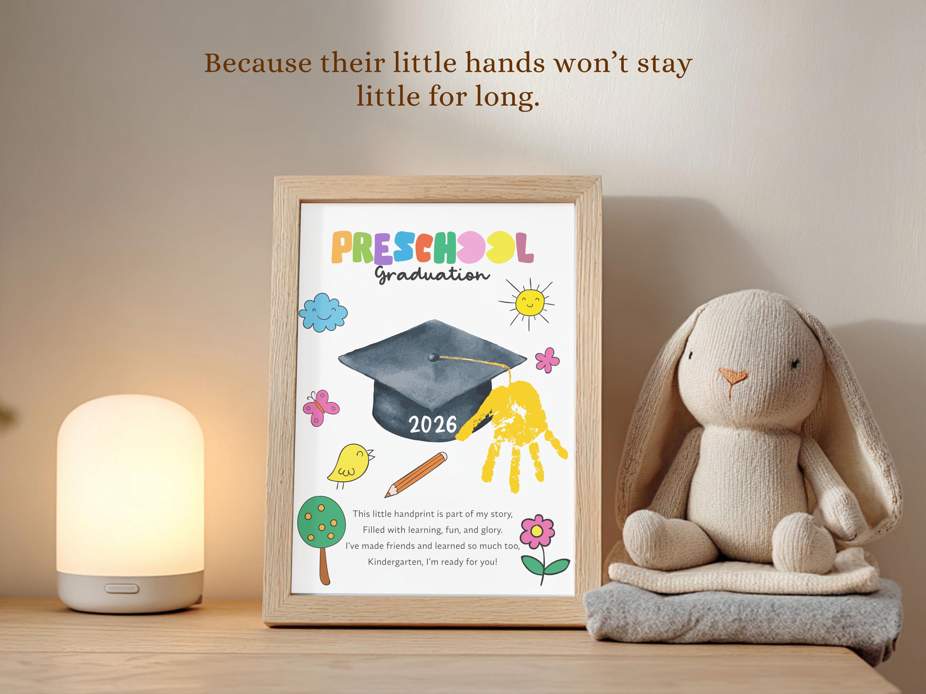 Preschool Graduation Handprint Craft 2026, Last Day of School Keepsake ...