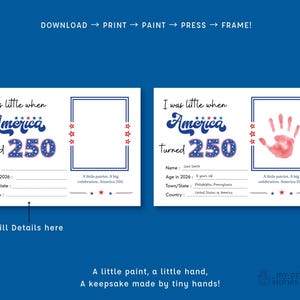 4th of July Handprint Printable
