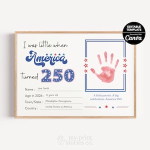 4th of July Handprint Printable