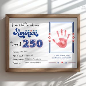 4th of July Handprint Printable