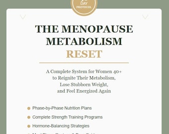 Menopause Metabolism Reset: 90-Day Weight Loss System (Digital Download)