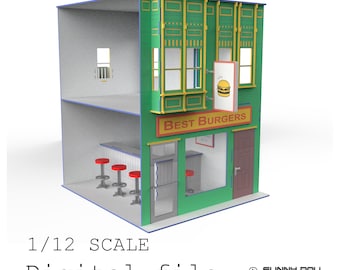 Best Burgers House Building Set, The Bob's House Building lasergesneden vijlen (3 mm materiaal, 1/8 inch - lees beschrijving)