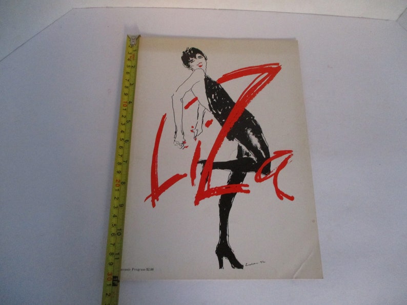 LIZA 1974 Liza Mannelli Souvenir Program