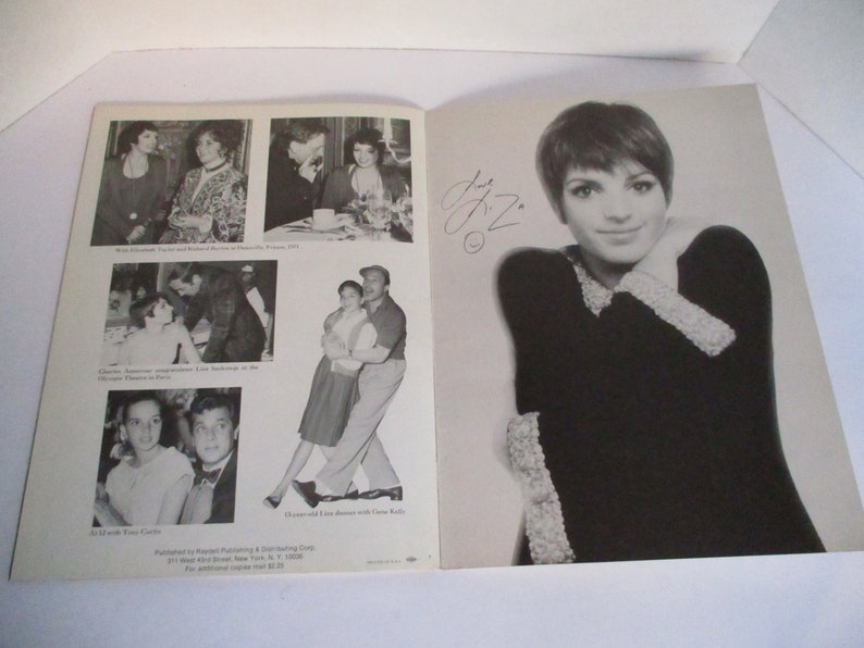 LIZA 1974 Liza Mannelli Souvenir Program