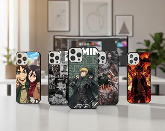 Funda para móvil de Ataque a los Titanes (AOT) con diseño del Cuerpo de Exterminadores para iPhone 17, Air, 16e, Pro Max, 15, 14, 13, 12, 11 / Samsung S25, S24 FE / Google Pixel 10