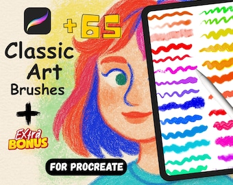 Procreate Watercolor Brush Set, Procreate Gouache Brushes, Blending Brush, Procreate Painting, Paper Texture Brushset, Procreate Palettes