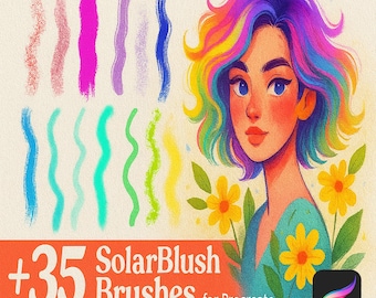 Procreate Pastel Brushes, Procreate Chalk Pastel Painting Brush Set, Procreate Paint Crayon Brushes, Procreate Coloring Pencil, iPad Brushes