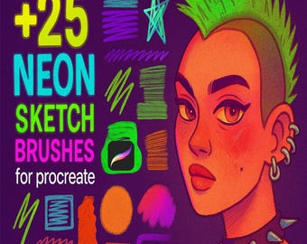 Procreate Crayon Brushes, Pastel Brush Set, Procreate Chalk Brushset, Texture Brushes, Sketch Brush Set, Children’s Illustrations Brushes