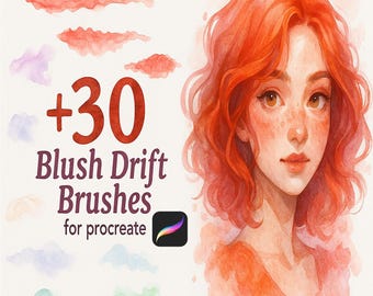 Procreate Alcohol Ink Stamps, Ink Stain Stamps, Procreate Stains, Digital Watercolor Stamps, Procreate Drip Stamps, iPad Procreate Splashes