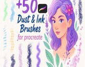 Procreate Children's Illustration Brushes, Texture Brush Set, Chalk Brushes, Dry Pastel Brush, Hatching Brush, Lineart Brush, Sketch Brushes