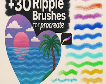 Procreate Pastel Brushes, Procreate Chalk Pastel Painting Brush Set, Procreate Paint Crayon Brushes, Procreate Coloring Pencil, iPad Brushes