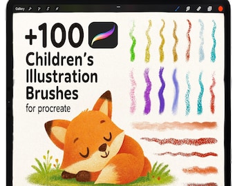 Procreate Pastelborstels, Procreate-penselen, iPad-penselen, krijtborstel voor Procreate, krijtborstelset, pastelborstelset, schetsborstels