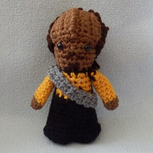 Made to order, Hand crocheted Worf Klingon Star Trek like The Next Generation Amigurumi Doll