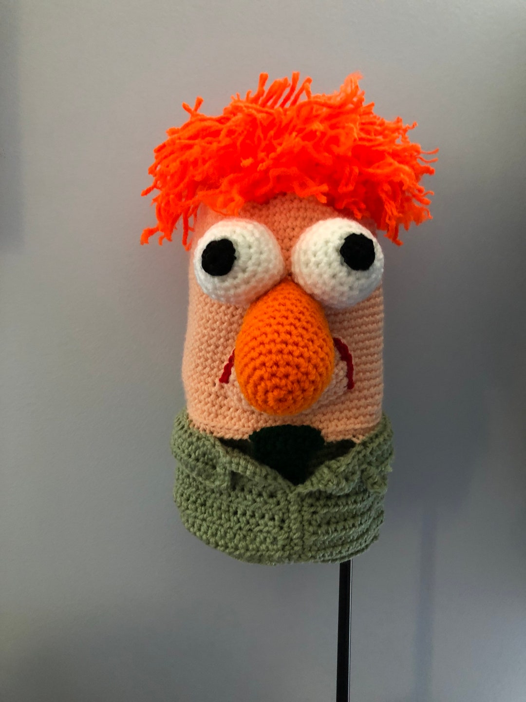 Made to Order, Hand Crocheted Muppets Beaker Professor Assistant Golf Club Head Cover Doll Etsy