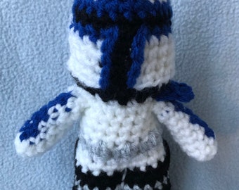 Fabriqué sur commande, Commandeur REX Clone Trooper Star Wars Amigurumi Doll au crochet à la main