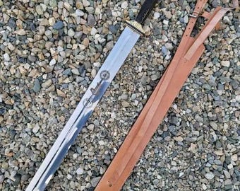 Ręcznie robiony rzymski miecz wikingów Gladius – stal węglowa | Replika kolekcjonerska | Prezent dla niego