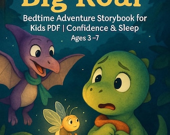 Dinos Big Roar – Gute-Nacht-Abenteuer Bilderbuch für Kinder PDF | Vertrauen & Schlaf | Alter: 3-7 Jahre
