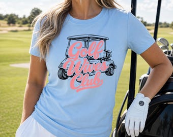 Golf Wives Club PNG, Golf Cart Shirt Design, Golf Wife PNG, Country Club Aesthetic PNG, Ladies Golf Graphic (Digital Download)