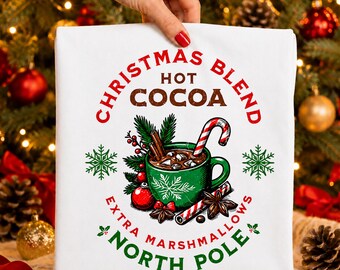 Kerst warme cacao png, ontwerp kerstcacaomix, gezellige wintermok grafisch, Noordpoolcacao, ontwerp kerstdrankje png
