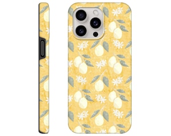 Sunny Limoncello Phone Case – Mediterranean Citrus Floral iPhone Cover