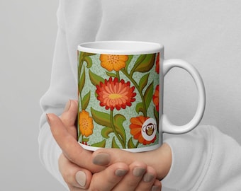 Briarwood Garden Tasse - Romantische Waldblumen Kaffeetasse