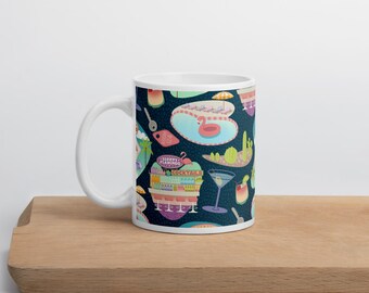 Verschlafenes Flamingo Motor Hotel Tasse - Retro Wüstenmotel Flamingo Kaffeetasse