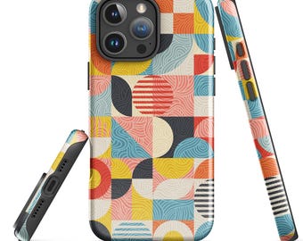 Interlink Phone Case | Bauhaus Inspired iPhone Case | Mid Century Modern Geometric Case