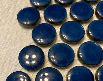 Fairy Garden Stepping Stones: marineblauw keramisch pad, 10-delige set