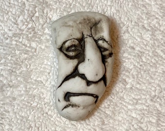 Vintage Handmade Artisan Clay Pottery Troll Gnome Pendant Bead Jewelry Making Supply