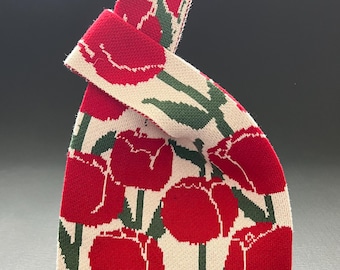 Bolso pequeño de punto (rojo tulipán)