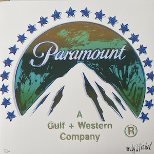 Andy Warhol "Paramount,(Ads Series),1985 " Lithograph: CMOA Pop Art Print, Signed, Certificate after