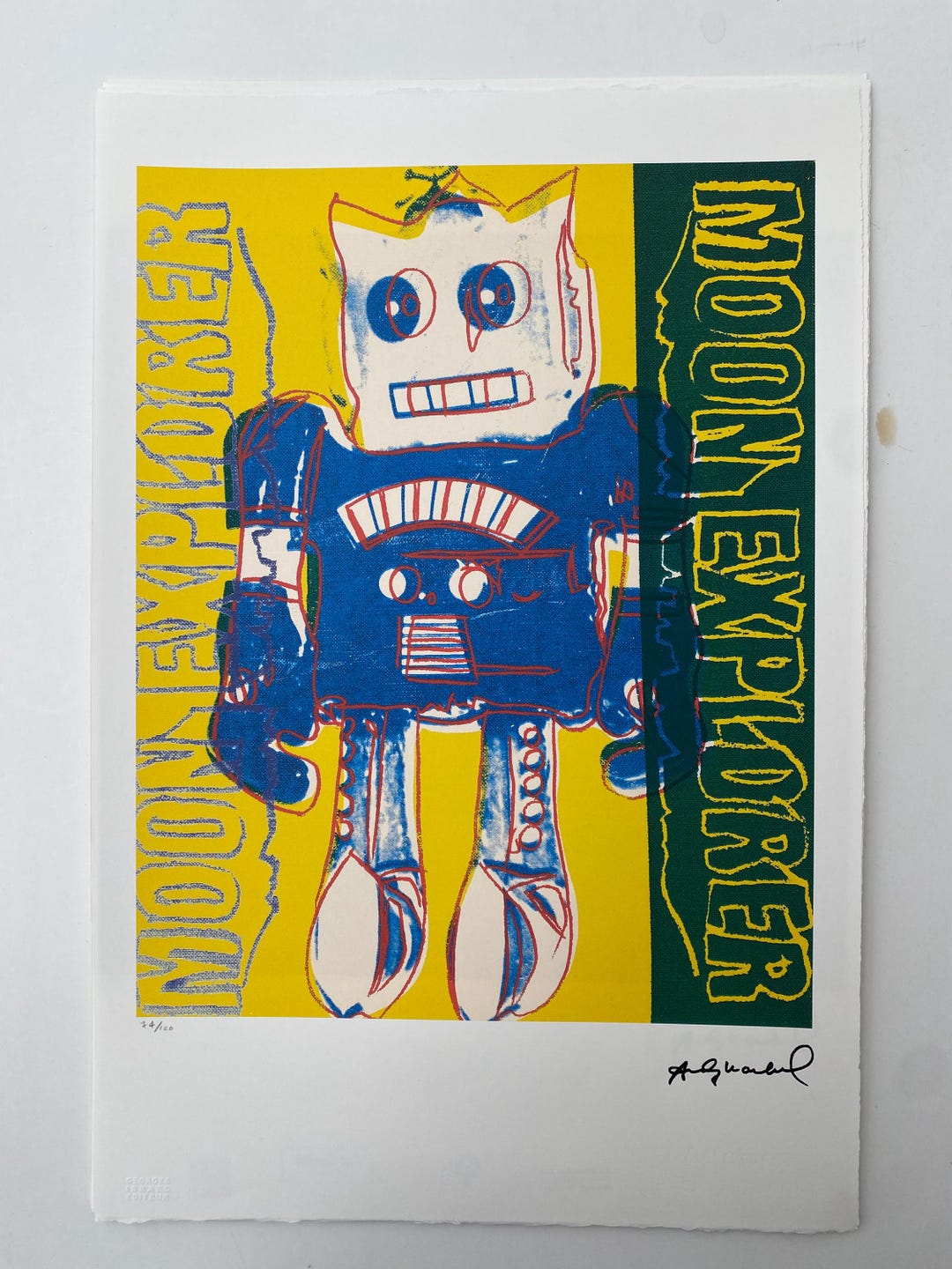 Andy Warhol Moon Explorer Robot Lithograph, Pop Art Wall Art (1983) - Etsy