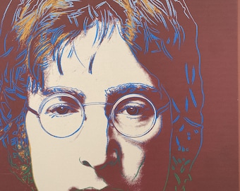 アンディ・ウォーホル「ジョン・レノン」リトグラフ、証明書、サイン