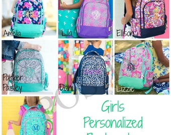 girl backpacks with matching lunchbox