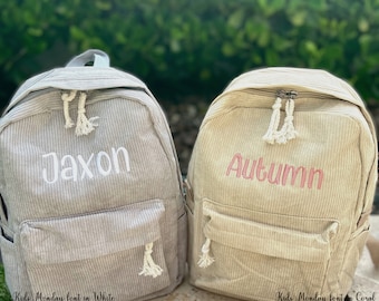 Personalized Toddler Backpack Custom Preschool Book School bag For kids Minimalist Daycare Bag With Baby Name|Boys & Girls Birthday Gift