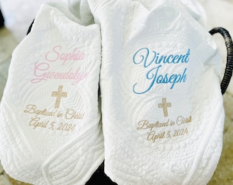Baptism Gift, Boy Baptism gift, Girl Baptism Gift, Baptism Blanket