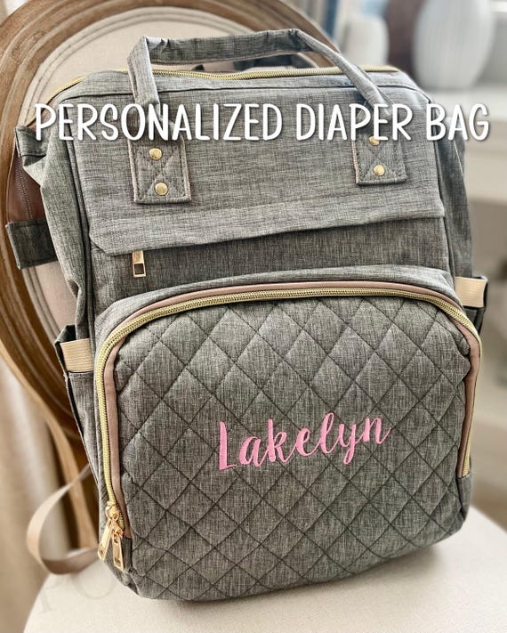 Diaper Bag, Personalized Diaper Bag, Monogrammed Diaper Bag, Monogram, Baby Shower Gift, Mommy Bag